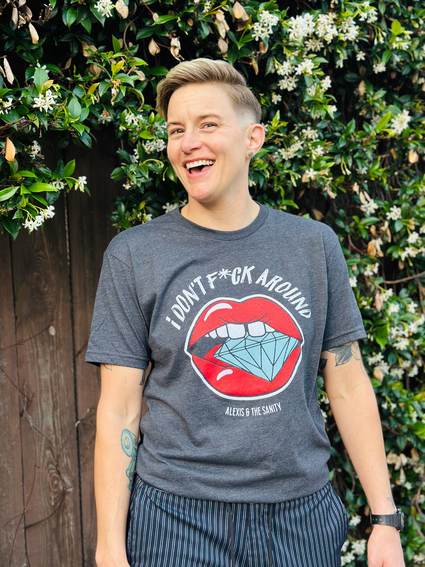 I Don't F*ck Around - Charcoal - T-Shirt